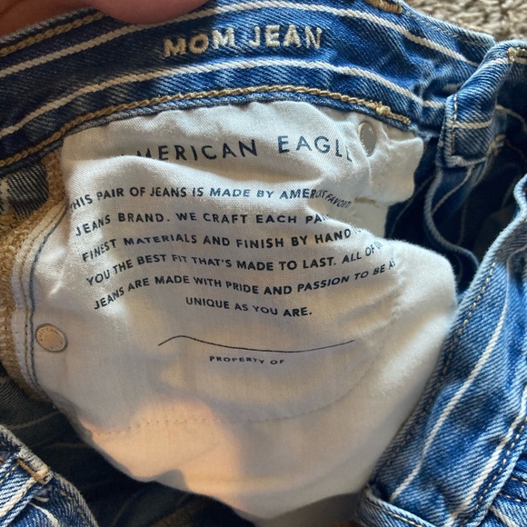 American eagle mom jean dark wash striped - Picture 7 of 9